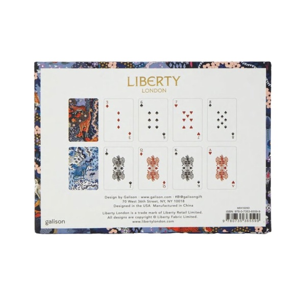 NEW Liberty London Maxine Playing Cards Set of 2 Decks - Picture 4 of 4